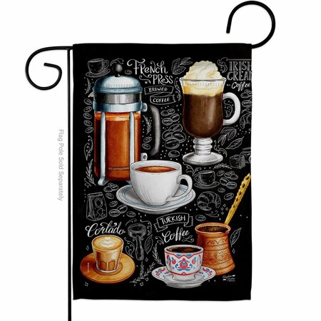 PATIO TRASERO Ultimate Coffees Beverages Coffee Tea 13 x 18.5 in. Double-Sided  Vertical Garden Flags for PA4080001